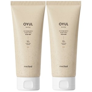 메디율 율무팩 미백 워시오프팩 모공 피지 기미 피지흡착 모공축소 피지제거 진정 수분 곡물 팩, 1개입, 2개