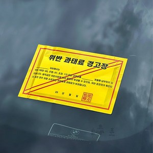 깜짝 서프라이즈 주차 과태료 딱지 용돈 봉투 어버이날 부모님 생일 기념일 선물 [Surprise Car Parking Ticket Money Gift Envelope]