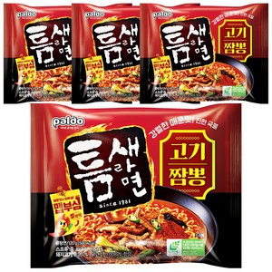 틈새라면 고기짬뽕 120g, 4개