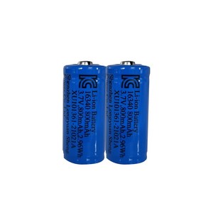 flitte 16340배터리 800MAH 충전건전지 3.7V 충전지 충전배터리 보호회로 밧데리, 1개, 1개입