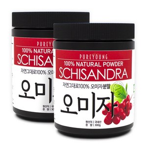 퓨어영 국산 오미자가루 300g, 2개