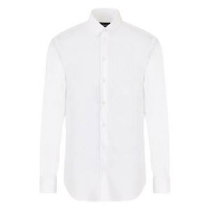 엠포리오아르마니 긴소매 버튼 셔츠, 화이트계열, Collar (cm) 41