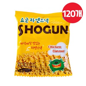 쇼군 라멘스낵 치킨맛, 18g, 120개