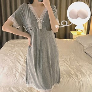 LIR 원피스잠옷 빅사이즈잠옷 홈웨어 면 여름