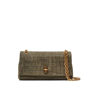 마크제이콥스 크로커다일 체인 스웨이드 미니 백