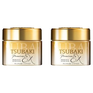 츠바키 프리미엄 EX 리페어 헤어 마스크, 180g, 2개