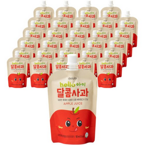 아올다 헬로아이 달콤사과 주스, 100ml, 120개, 사과