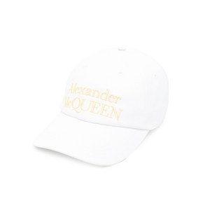 알렉산더맥퀸 로고 자수 캡 모자