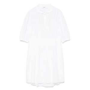 셀린느 스트라이프 코튼 미니 드레스, 화이트계열, IT 38(KR 33)