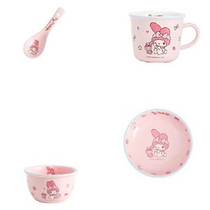 StarR 산리오 패밀리 시리즈 세라믹 한식기 4종세트
