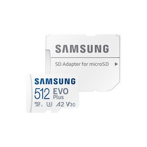 삼성전자 EVO PLUS 마이크로SD 메모리카드 MB-MC512KA/KR, 512GB