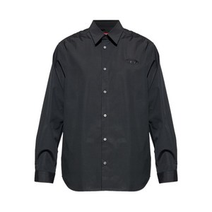 디젤 S-심플리-Gsbh 로고 자수 셔츠, 블랙계열, Italy 50(KR 105)