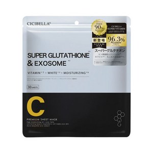 시시벨라 슈퍼 글루타티온 & 엑소좀 프리미엄 시트 마스크, 30개입, 1개