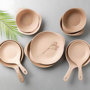 아띠홈 올더플레이트 접시 볼 세트, 볼 4p +접시 2..., 모카 + 베이지, 1세트