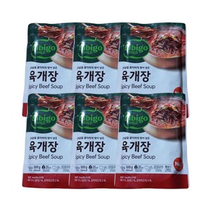 비비고 육개장, 500g, 6개
