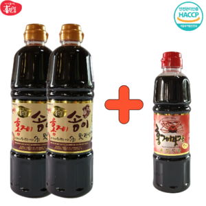 홍게송이맛간장 900ml 2EA + 간장 500ml 홍게간장 홍게맛장소스 라미란 이정현 만능맛간장 W.A.T.B, 2개