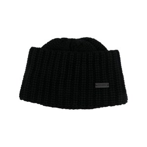 생로랑 로고 장식 청키 니트 캐시미어 비니