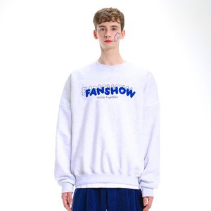 팬쇼 오버핏 남여공용 데일리 타월 엠보 헤비웨이트 기모 맨투맨