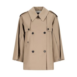 디올 버튼 코트