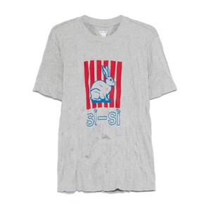 보테가 베네타 printed crushed T-shirt, 그레이계열, L(KR 105)