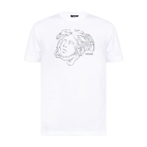 베르사체 메두사 장식 티셔츠, 화이트계열, Standard L(KR 105)