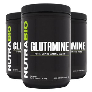 뉴트라바이오 글루타민 파우더, 500g, 3개