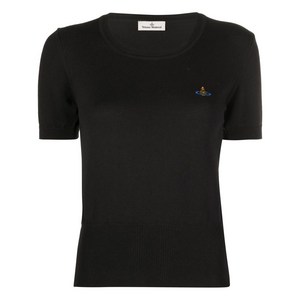 비비안웨스트우드 구체 자수 니트 탑