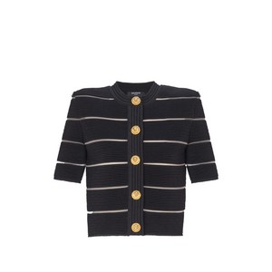 발망 반소매 가디건, 블랙계열, France 40(KR 66)