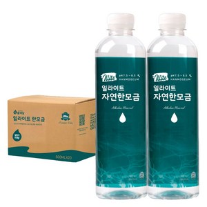 일라이트 한모금 물애담 미네랄워터 알칼리수, 500ml, 20개