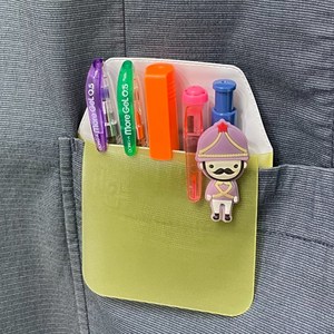 원포켓 널스포켓 간호사 주머니 포켓 필통 수납 너스피아, 옐로우