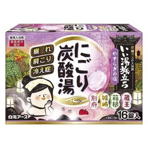 하쿠겐어스 좋은 온천 여행 니고리 탄산탕 편안한 숙박 16개입, 720g, 1개