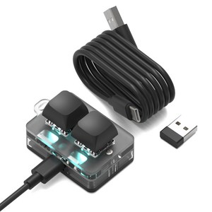 기계식 매크로 키보드 단축키 키보드 프로그레밍 키보드 편집 한손 사용 3모드 연결 2.4G 수신기 배치