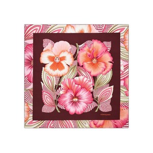 페라가모 브레자 프린트 실크 스카프