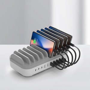 미라클엠 10포트 120W 고속 멀티 충전기 10구충전기 + C타입 케이블 10P