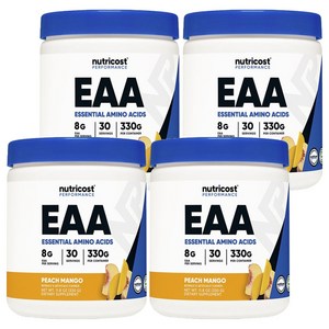 뉴트리코스트 에센셜 아미노 애시드 피치 망고, 330g, 4개