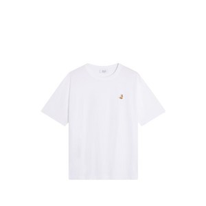메종키츠네 자수 티셔츠, 화이트계열, Standard XXL(KR 115)