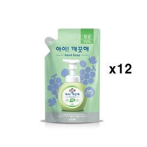 [라이온코리아] 아이깨끗해 대용량 리필 450ml x 12개