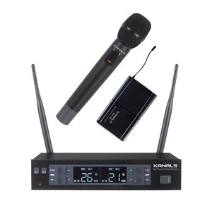 카날스 MW-620 2채널 무선마이크 전문가용 자동뮤트, 단품