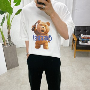 스트릿제이 건배 곰돌이 Bear 반팔티