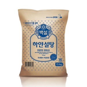 CJ제일제당 백설 하얀설탕 15kg, 1개