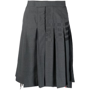 톰 브라운 스텝 박스 플리츠 스커트, 그레이계열, Numeric 00(KR 85)