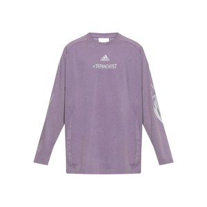 아디다스 그래픽 프린트 긴소매 티셔츠, 바이올렛/보라계열, L(KR 105)