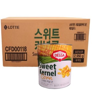 +롯데 델가 스위트콘, 2.95kg, 6개