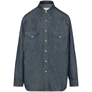 메종 마르지엘라 긴소매 데님 셔츠