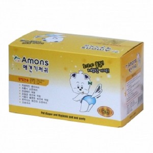 아몬스 프리미엄 암컷용 애견 기저귀, 중형, 10개입, 3개