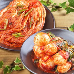 [밥도둑들] 국산포기김치2k+총각김치2k / 무료배송/맛없으면 무료반품, 2개, 2kg