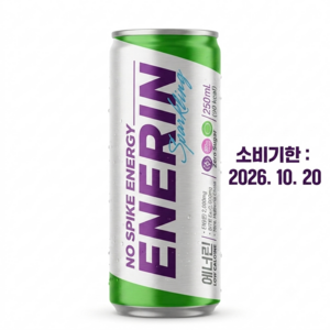 현대약품 에너린 캔 에너지 드링크 NO스파이크 음료, 250ml, 30개