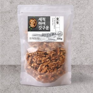 깨끗이 세척 하고 갓 구운 호두 건강한 무염식, 200g, 1개