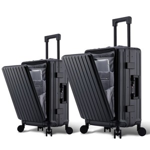 [맨백] 알루미늄 노트북 캐리어 여행용 20인치 24인치 세트 하드 케리어