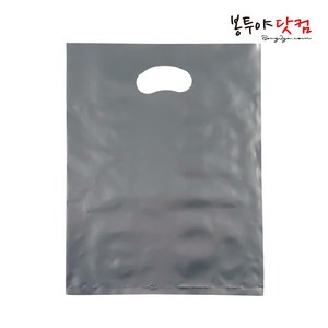 봉투야닷컴 LDPE 50호 (50x59cm) 50장 비닐쇼핑백, 무지-실버